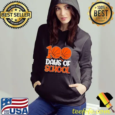 Top 100th Day Student Basketball 100 Days Of School T-Shirt