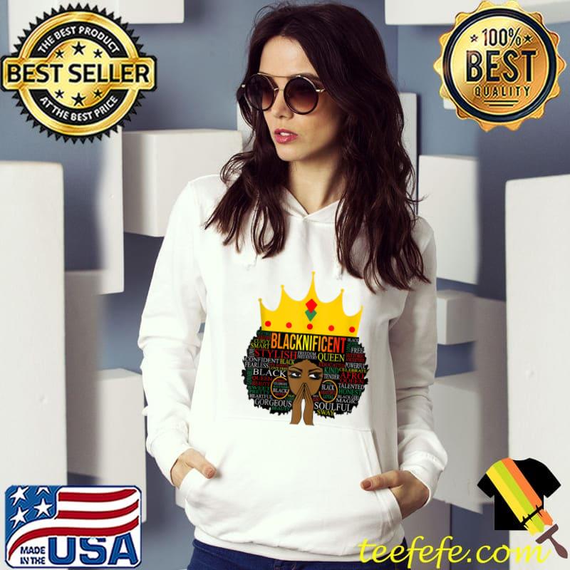 Top Blacknificent Melanin Women Sista Girly Girl Gal Friends Fun T-shirt
