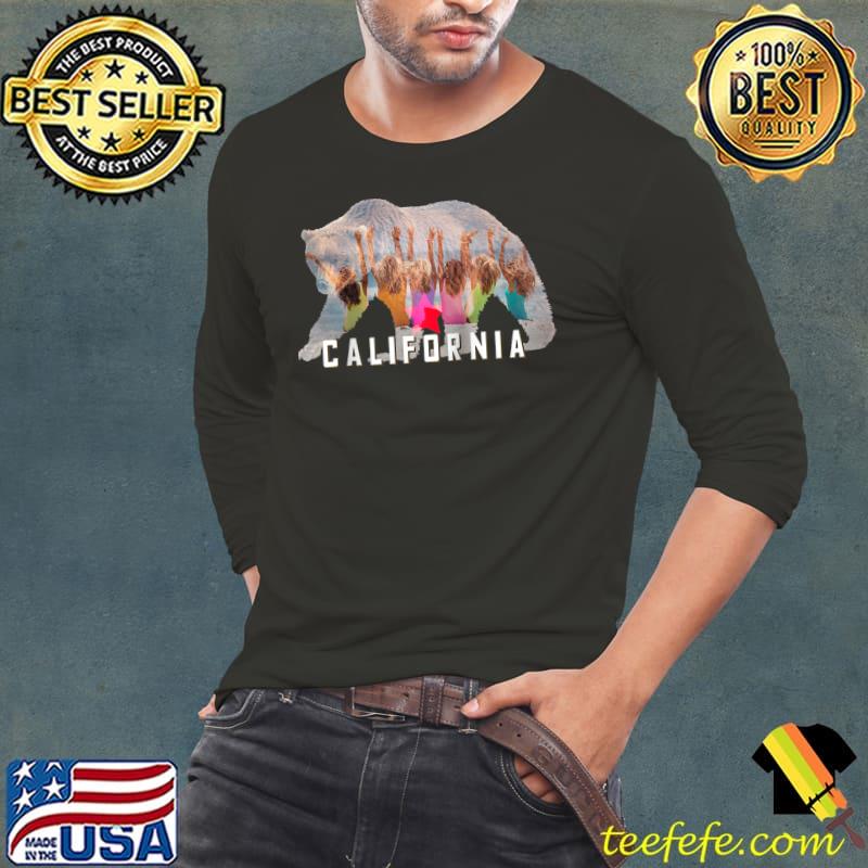 Top California Bear Beach Girls Happy Sun Great Gift Fun LA T- Long Sleeve Tee Top California Bear Beach Girls Happy Sun Great Gift Fun LA T- Long Sleeve Tee