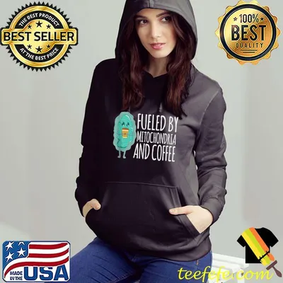 Top Fueled By Mitochondria And Coffee Pun Biology Humor T-Shirt