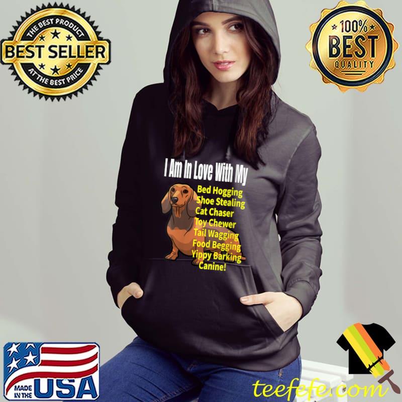 Top I Love My Dachshund Dog Lover Meme T-shirt