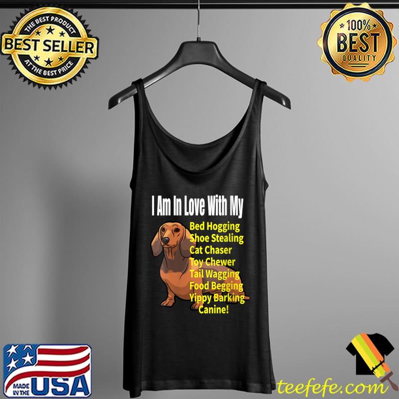 Top I Love My Dachshund Dog Lover Meme T- Tank Top Top I Love My Dachshund Dog Lover Meme T- Tank Top