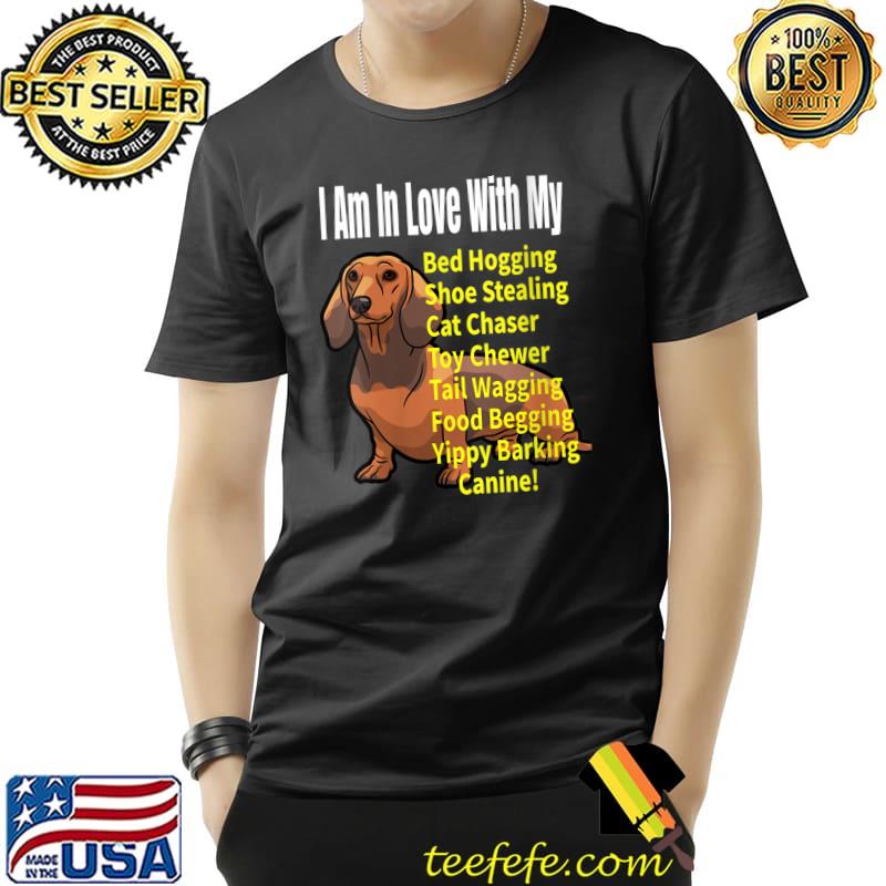 Top I Love My Dachshund Dog Lover Meme T- Unisex Top I Love My Dachshund Dog Lover Meme T- Unisex