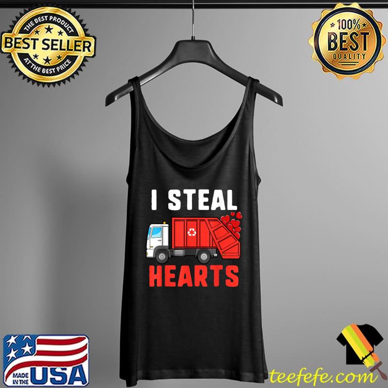 Top I Steal Hearts Garbage Truck Valentines Day For Boys Girls T-Shirt Tank Top Top I Steal Hearts Garbage Truck Valentines Day For Boys Girls T-Shirt Tank Top