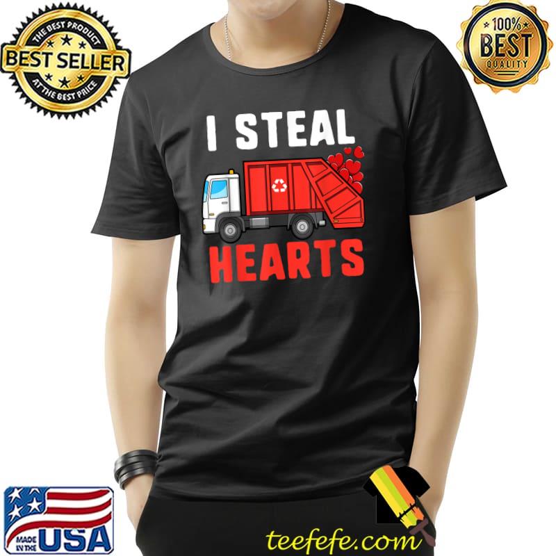 Top I Steal Hearts Garbage Truck Valentines Day For Boys Girls T-Shirt Unisex Top I Steal Hearts Garbage Truck Valentines Day For Boys Girls T-Shirt Unisex