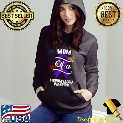 Top Mom Fibromyalgia Awareness Leopard Buffalo Plaid Family T-shirt