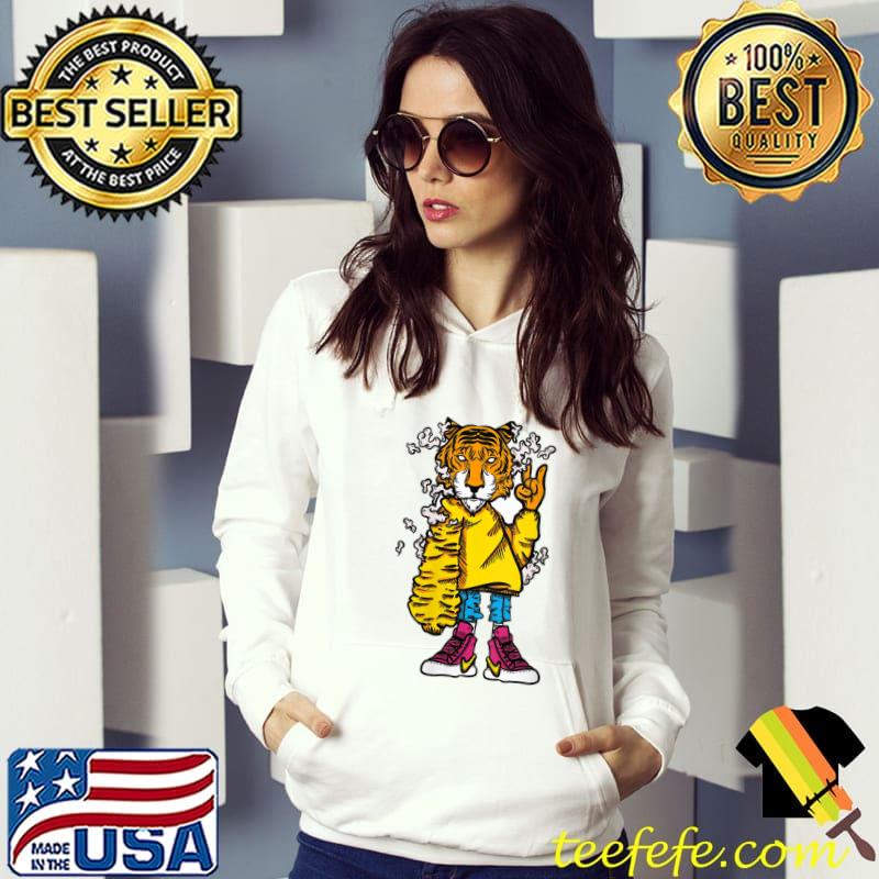 Top Rockstar Tiger Cool Teenager T-Shirt