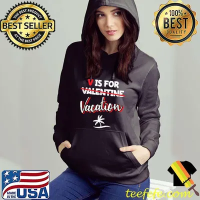 V Is For Vacation Funny Retirement Valentine's Day Retired T-Shirt