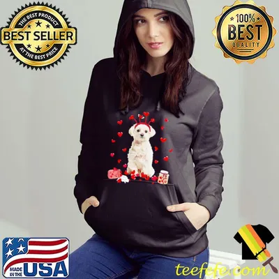 Valentine’s Day Sweet Headband White Maltese Dog Shirt