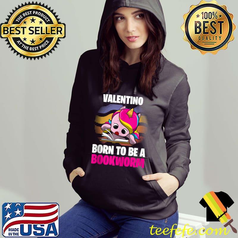 Valentino - Born To Be A Bookworm - Personalized T-Shirt
