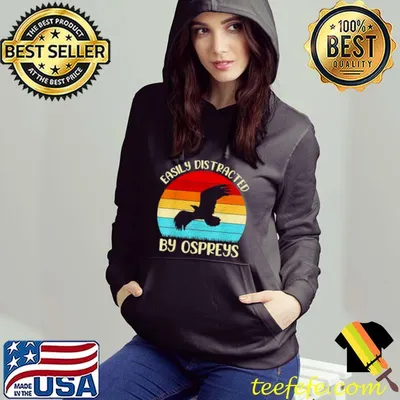 Vintage Osprey Bird Lover Easily Distracted By Ospreys shirt