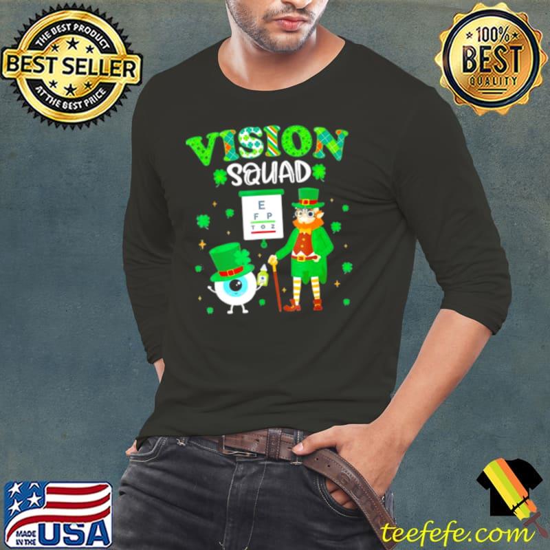 Vision Squad Leprechaun Optometrist St Patricks Day Long Sleeve Tee Vision Squad Leprechaun Optometrist St Patricks Day Long Sleeve Tee