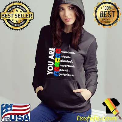 You are autism wesome nique alented mportant pecial ysterious shirt