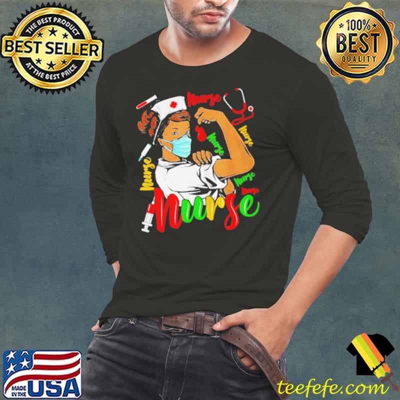 African American nurse black history month pride Long Sleeve Tee African American nurse black history month pride Long Sleeve Tee