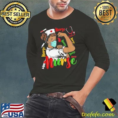 African American nurse black history month pride black shirt