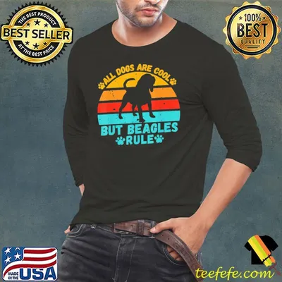 All dogs are cool but beagles rule Beagle on sunset shirt