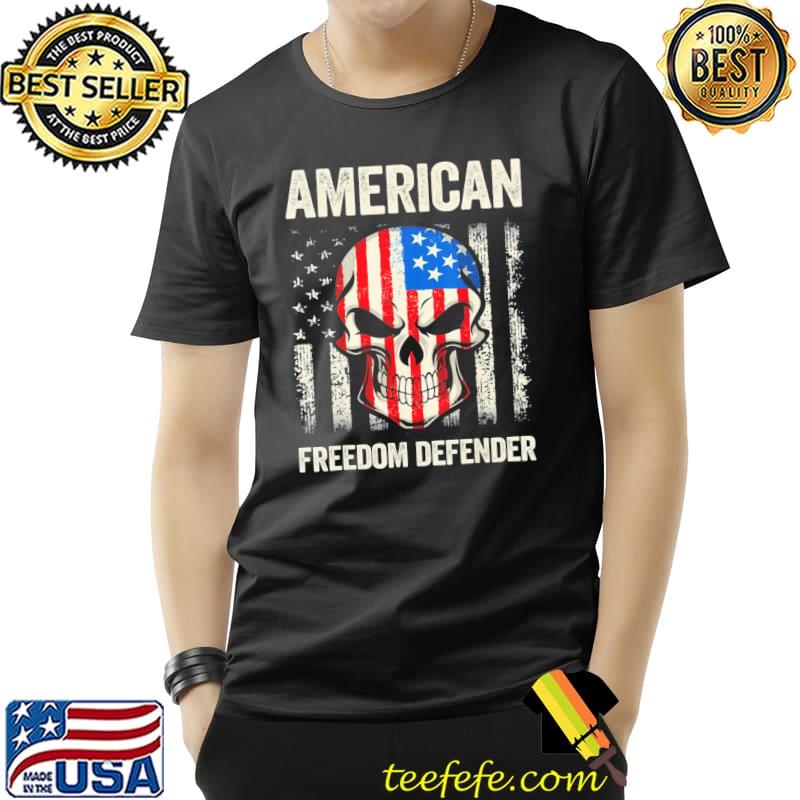 American freedom defender usa flag skull Unisex American freedom defender usa flag skull Unisex