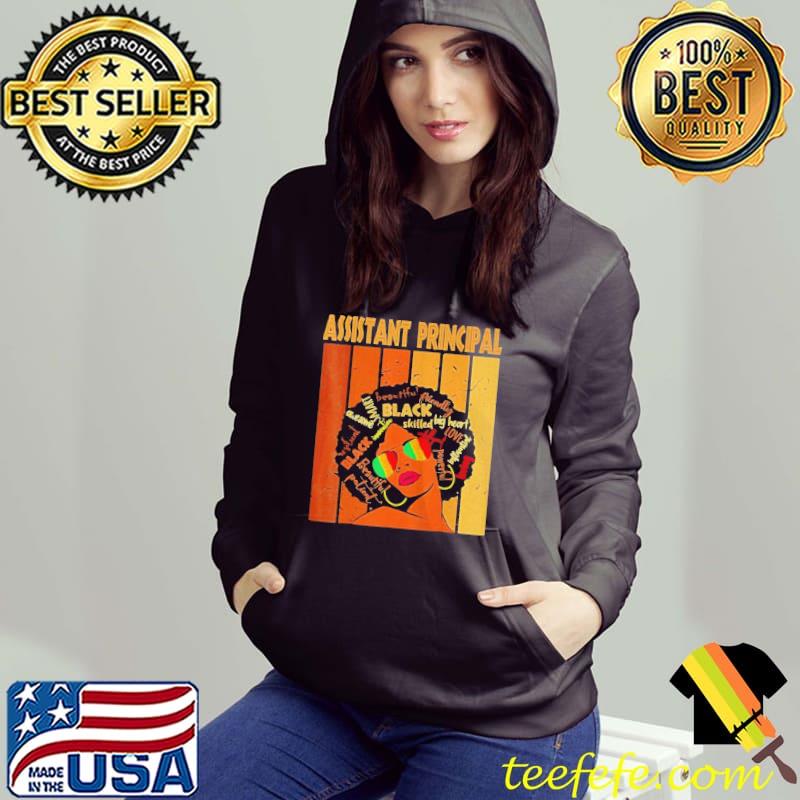 Assistant principal afro african women black history month Hoodie Assistant principal afro african women black history month Hoodie