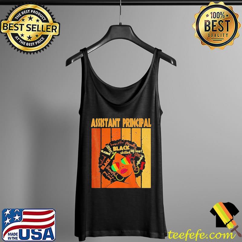 Assistant principal afro african women black history month Tank Top Assistant principal afro african women black history month Tank Top
