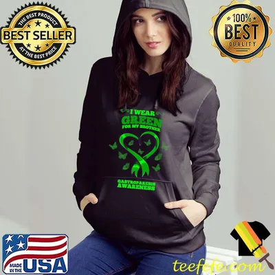 Awesome I Wear Green For My Brother Gastroparesis Awareness Premium T-Shirt
