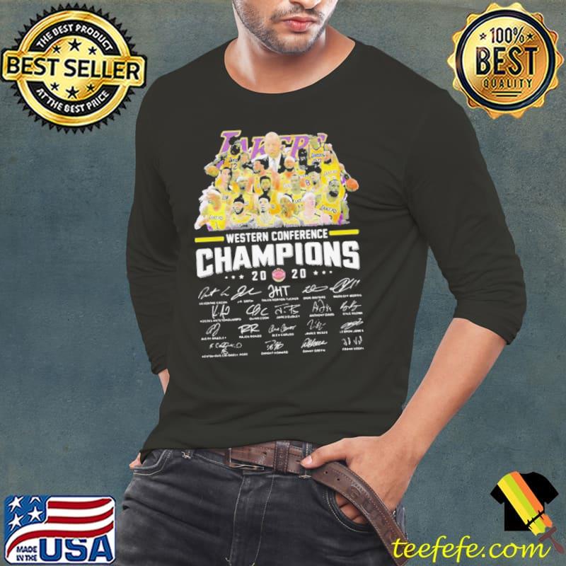 Awesome Los Angeles Lakers Western Conference 2020 Signature Shirt