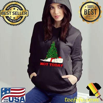 Awesome Not Today Christmas Cat Shirt Funny Cat Xmas Cat Lover Gifts T-shirt