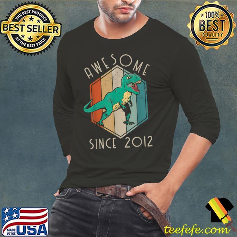 Awesome Since 2012 10 Year Old Gifts Dino 10th Birthday TRex T-Shirt Awesome Since 2012 10 Year Old Gifts Dino 10th Birthday TRex T-Shirt