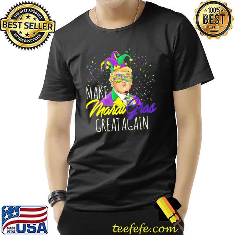 Awesome Trump Mask Mardi Gras Festival Parading Biden Liberal Joke T-Shirt Unisex Awesome Trump Mask Mardi Gras Festival Parading Biden Liberal Joke T-Shirt Unisex