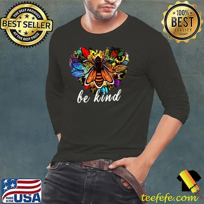 Be Kind Cute Graphic Bee Kind Womens Kids T-shirt