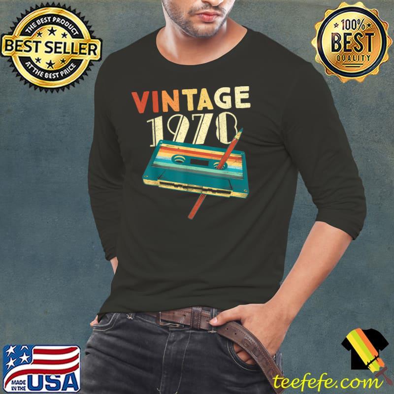 Best Vintage 1978 Music Cassette 44th Birthday Gifts 44 Years Old T-Shirt Long Sleeve Tee Best Vintage 1978 Music Cassette 44th Birthday Gifts 44 Years Old T-Shirt Long Sleeve Tee