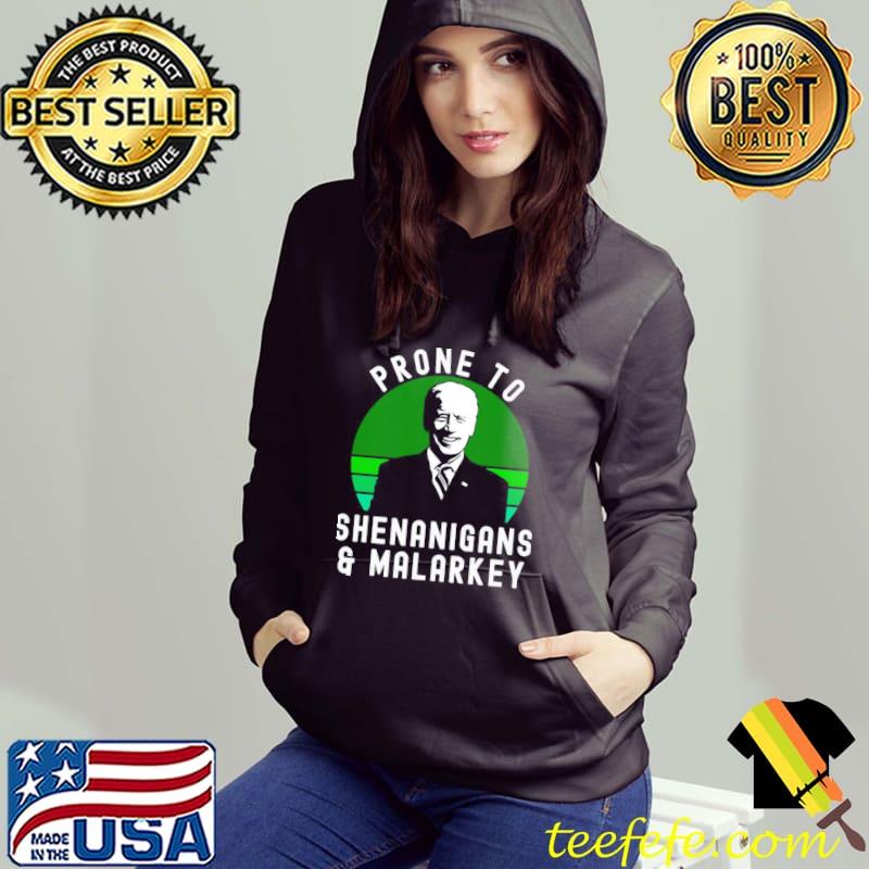 Biden st patricks day shenanigans and malarkey paddy shirt
