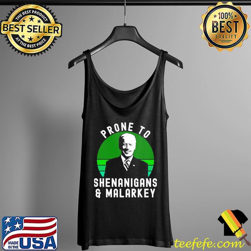 Biden st patricks day shenanigans and malarkey paddy Tank Top Biden st patricks day shenanigans and malarkey paddy Tank Top