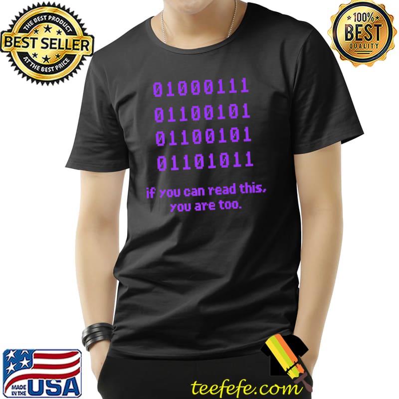 Binary Code Computer Programmer Developer Coder Gift purple Premium T-Shirt Unisex Binary Code Computer Programmer Developer Coder Gift purple Premium T-Shirt Unisex