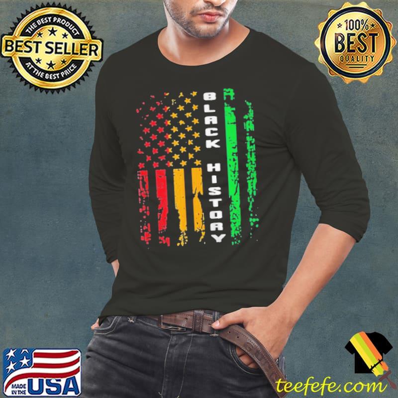 Black history african American flag Africa black pride shirt