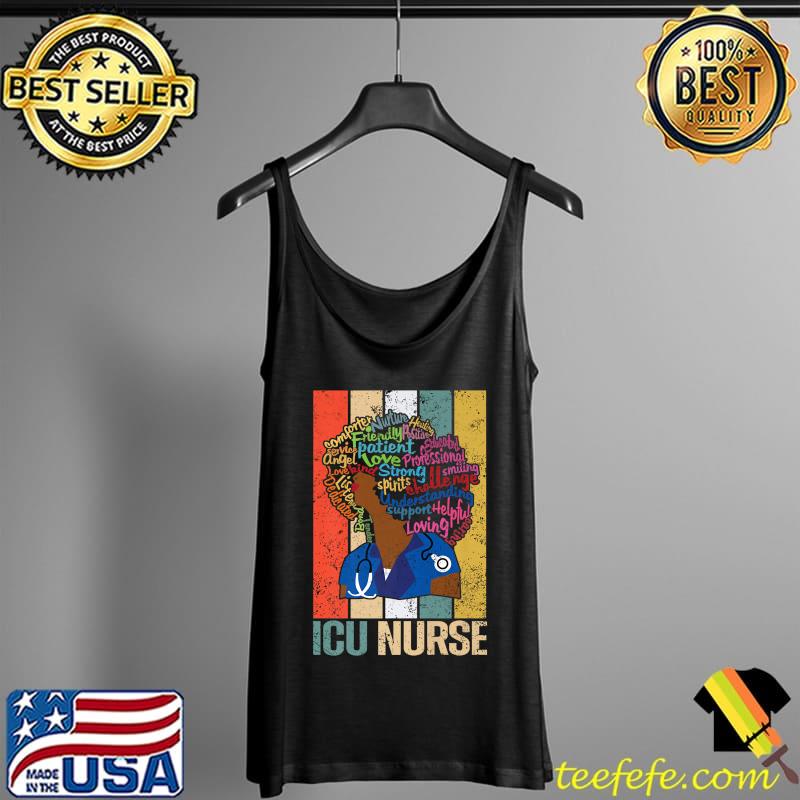 Black ICU Nurse Shirts For African American Nursing Melanin Premium T-Shirt Tank Top Black ICU Nurse Shirts For African American Nursing Melanin Premium T-Shirt Tank Top
