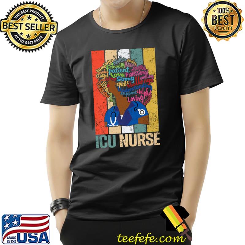 Black ICU Nurse Shirts For African American Nursing Melanin Premium T-Shirt Unisex Black ICU Nurse Shirts For African American Nursing Melanin Premium T-Shirt Unisex
