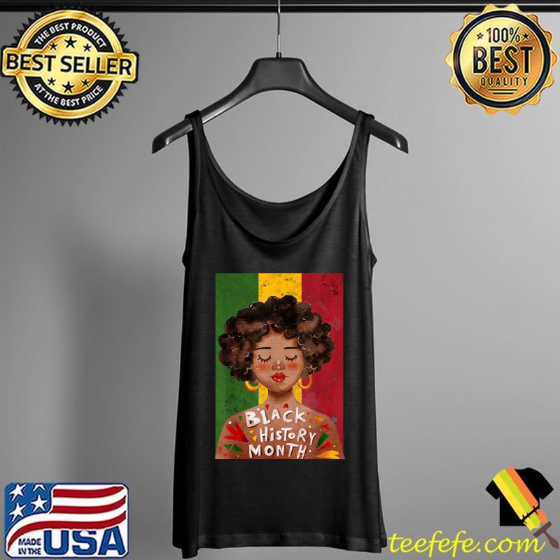 Black Woman Afro Vintage Black History Month Gift Idea 2022 T-Shirt Tank Top Black Woman Afro Vintage Black History Month Gift Idea 2022 T-Shirt Tank Top