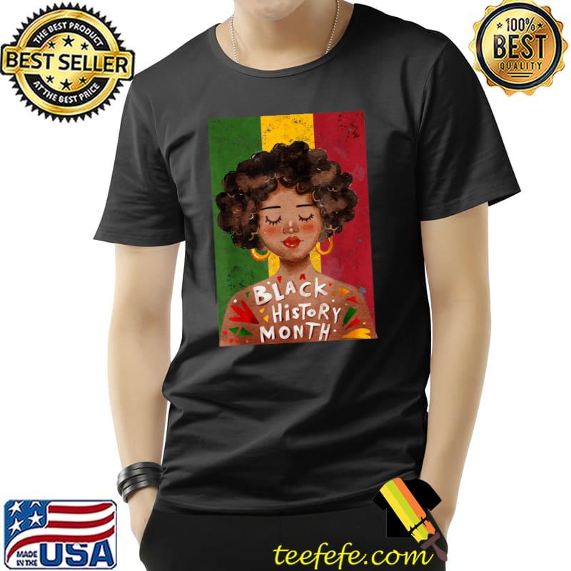 Black Woman Afro Vintage Black History Month Gift Idea 2022 T-Shirt Unisex Black Woman Afro Vintage Black History Month Gift Idea 2022 T-Shirt Unisex