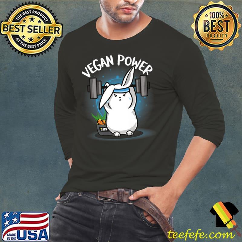 Bunny Lover Vegan Pover GYM Fitness Bunny Premium T-Shirt Long Sleeve Tee Bunny Lover Vegan Pover GYM Fitness Bunny Premium T-Shirt Long Sleeve Tee
