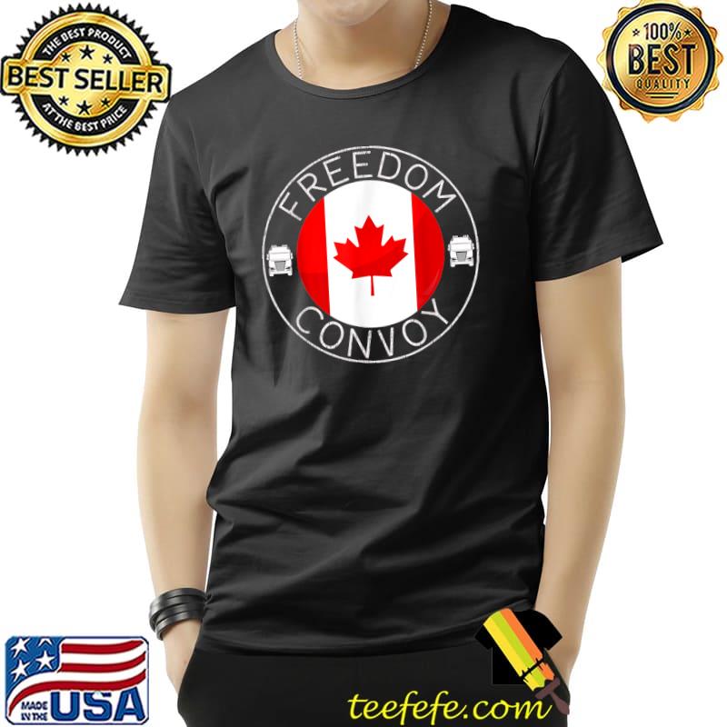 Canada Flag Freedom Convoy 2022 Canadian Trucker Maple Leaf T-Shirt Unisex Canada Flag Freedom Convoy 2022 Canadian Trucker Maple Leaf T-Shirt Unisex