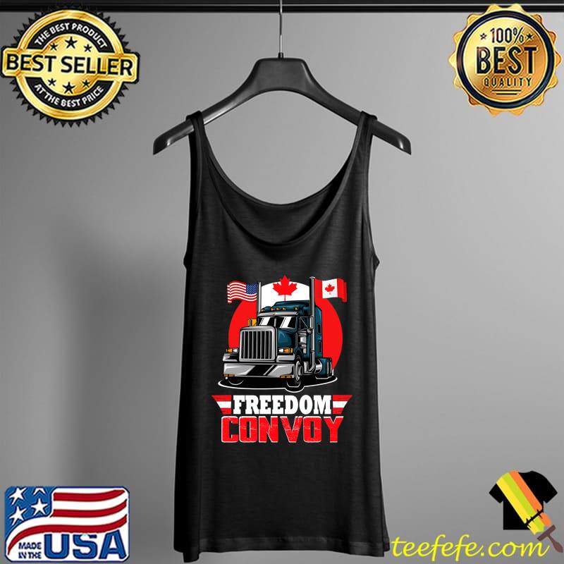Canada Freedom Convoy 2022 Canadian Truckers T- Tank Top Canada Freedom Convoy 2022 Canadian Truckers T- Tank Top