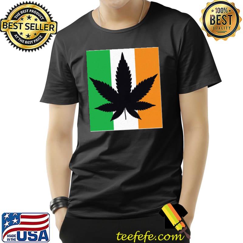 Cannabis silhouette on irish flag Unisex Cannabis silhouette on irish flag Unisex