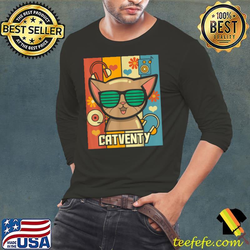 Catventy - Retro 70s Cat T-Shirt Catventy - Retro 70s Cat T-Shirt