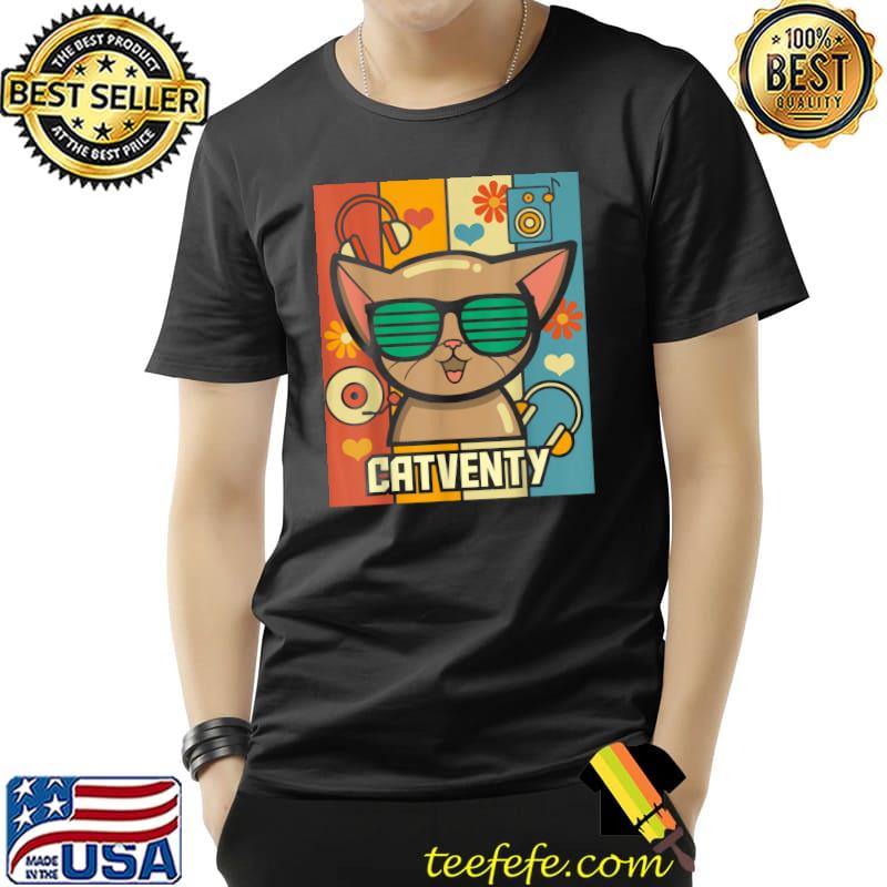 Catventy - Retro 70s Cat T-Shirt Unisex Catventy - Retro 70s Cat T-Shirt Unisex