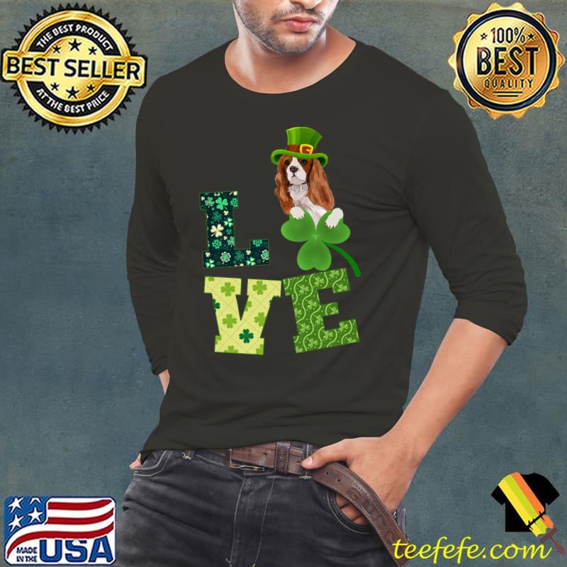 Cavalier King Charles Spaniel St. Patricks Day Funny Irish Premium T-Shirt Long Sleeve Tee Cavalier King Charles Spaniel St. Patricks Day Funny Irish Premium T-Shirt Long Sleeve Tee