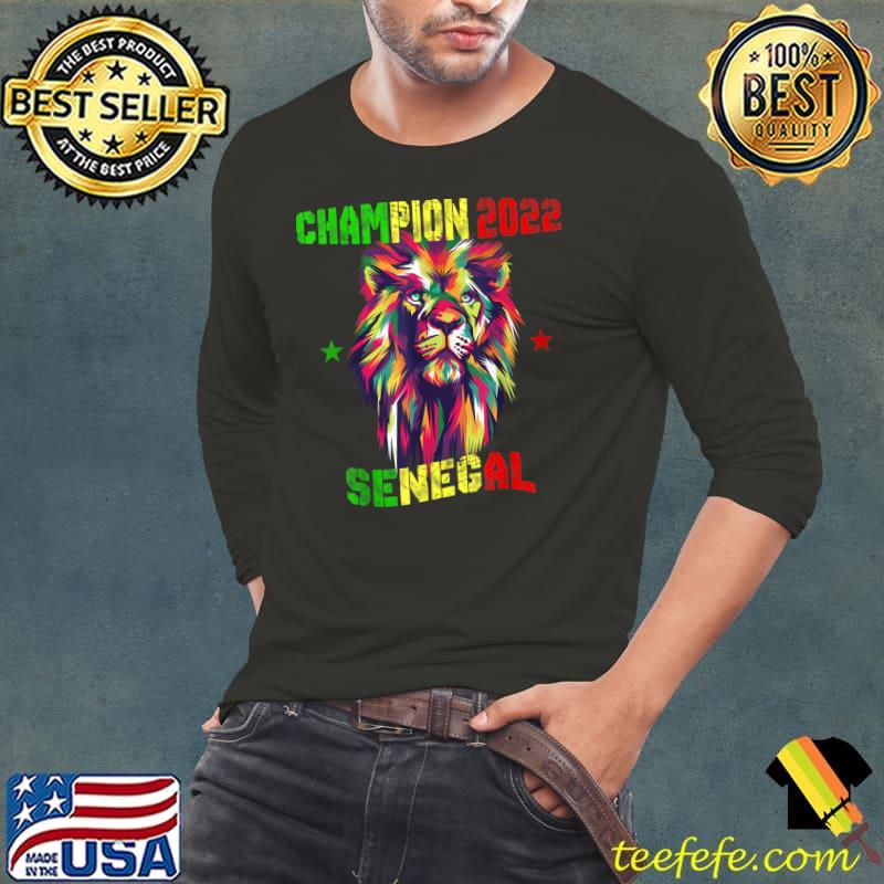 Champion 2022 Senegal, African Cup, Senegal Champion T-Shirt Long Sleeve Tee Champion 2022 Senegal, African Cup, Senegal Champion T-Shirt Long Sleeve Tee