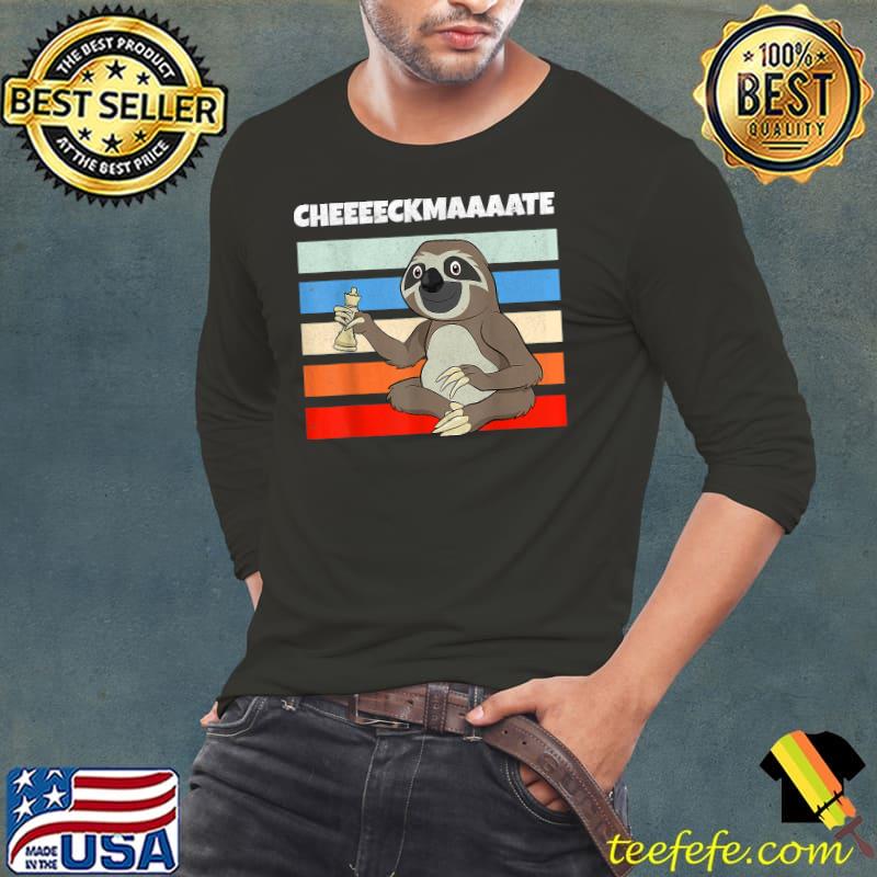 Chess Sloth Slow Ceckmate In One Funny Chess Player Gift T-Shirt Long Sleeve Tee Chess Sloth Slow Ceckmate In One Funny Chess Player Gift T-Shirt Long Sleeve Tee