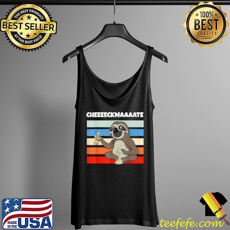 Chess Sloth Slow Ceckmate In One Funny Chess Player Gift T-Shirt Tank Top Chess Sloth Slow Ceckmate In One Funny Chess Player Gift T-Shirt Tank Top