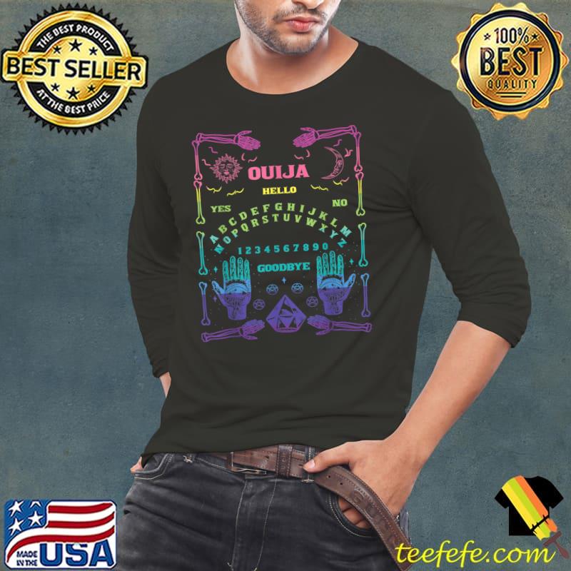 Colorful Ouija Board T-Shirt Long Sleeve Tee Colorful Ouija Board T-Shirt Long Sleeve Tee