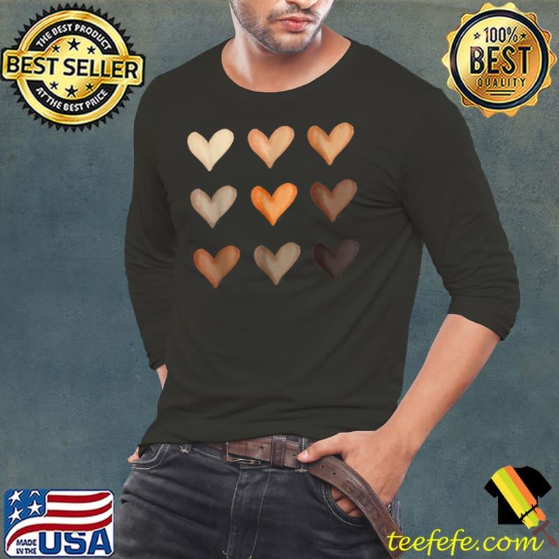 Diversity Hearts T-Shirt Long Sleeve Tee Diversity Hearts T-Shirt Long Sleeve Tee